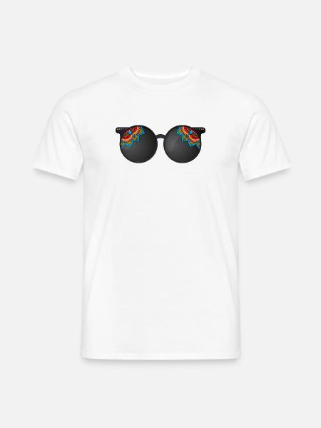 Lunette - T-shirt homme - blanc