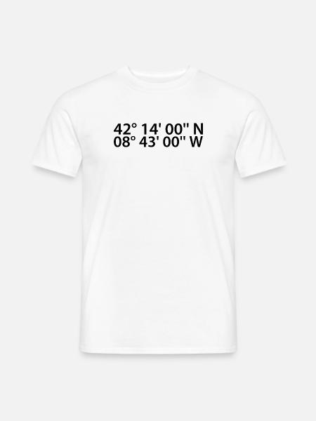 Vigo Coordinates - Men's T-Shirt - white