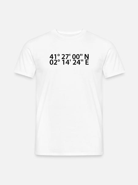 Badalona Coordinates - Men's T-Shirt - white