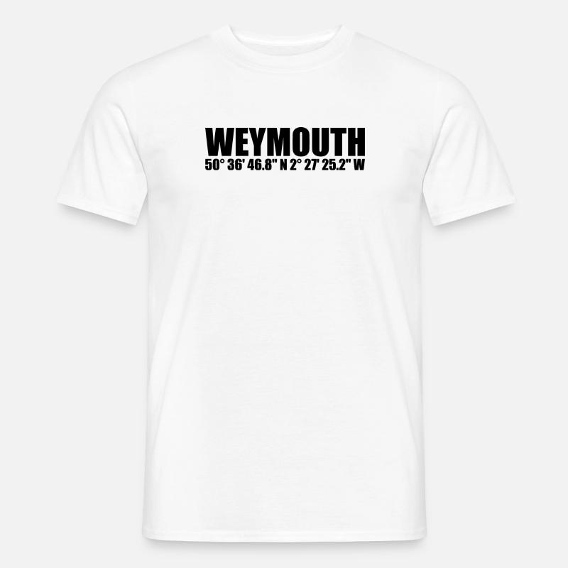Weymouth coordinates - Men’s T-shirt - white