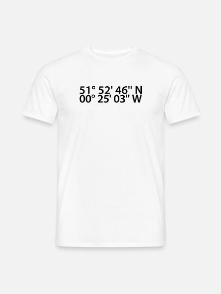 Coordonnées de Luton - T-shirt homme - blanc