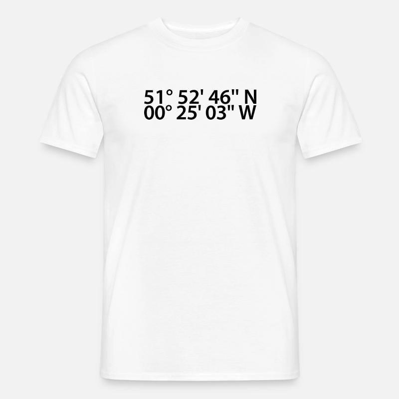 Luton coordinates - Men’s T-shirt - white