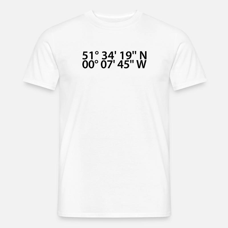 Basildon coordinates - Men's T-Shirt - white