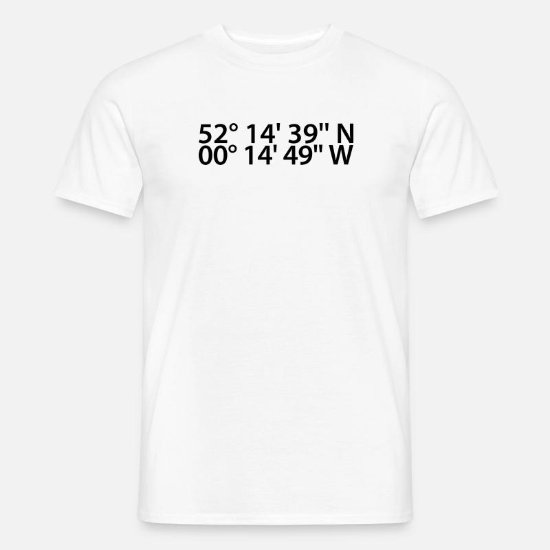 Milton coordinates - Men's T-Shirt - white