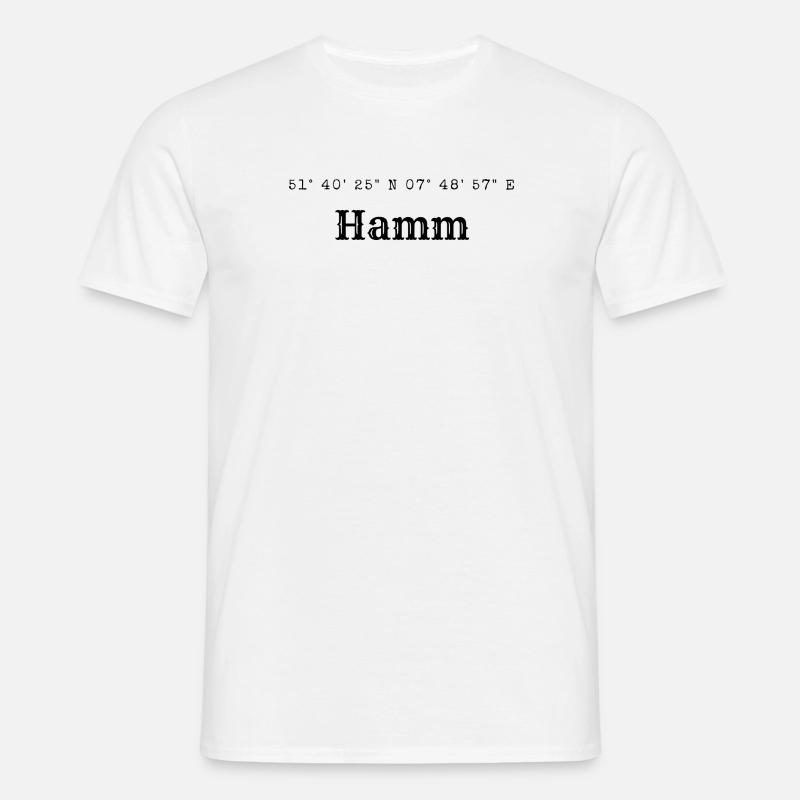 Hamm coordinates - Men's T-Shirt - white