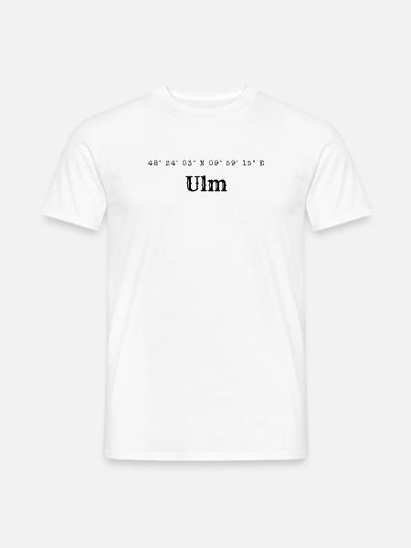 Ulm coordinates - Men's T-Shirt - white