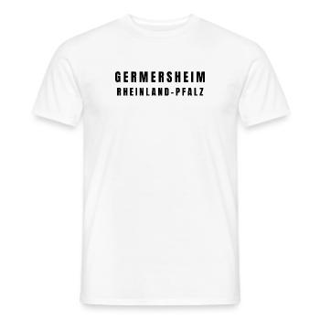 Germersheim, Rhénanie-Palatinat - T-shirt homme - blanc - Devant - AI Model Male 178 dark (178cm)