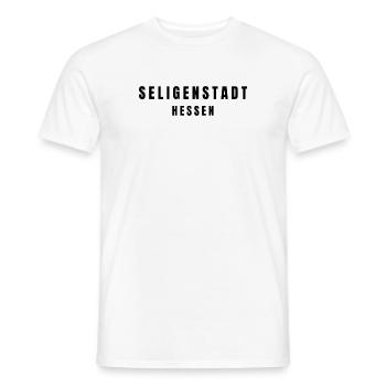 Seligenstadt, Hesse - Men's T-Shirt - white - Front - AI Model Male 178 dark (178cm)