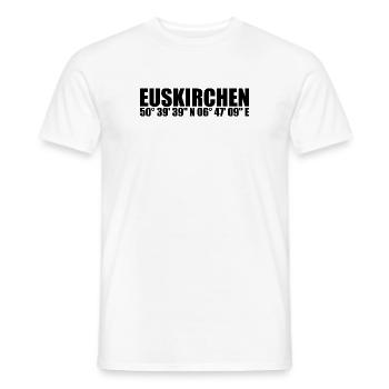 Euskirchen Koordinaten - Männer T-Shirt - Weiß - Vorne - AI Model Male 178 dark (178cm)