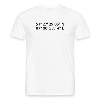 Food Coordinates - Men's T-Shirt - white - Front - AI Model Male 178 dark (178cm)