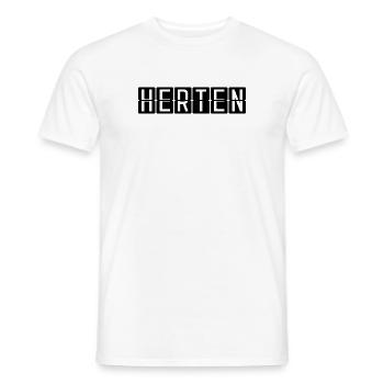 Panneau de l’aéroport de Herten - T-shirt homme - blanc - Devant - AI Model Male 178 dark (178cm)