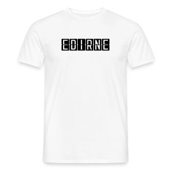 Edirne airport sign - Men's T-Shirt - white - Front - AI Model Male 178 dark (178cm)