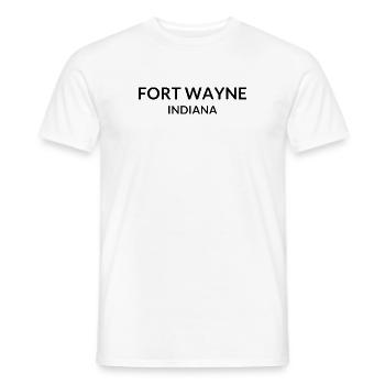 Fort Wayne, Indiana, USA - Men's T-Shirt - white - Front - AI Model Male 178 dark (178cm)