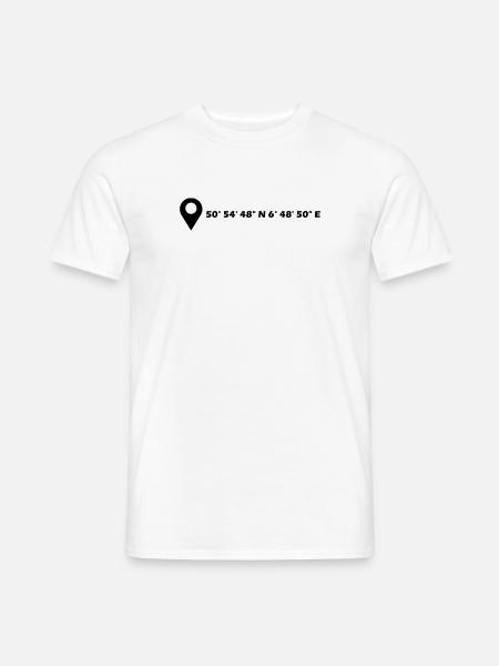 Coordonnées effrontées - T-shirt homme - blanc