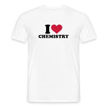 I love Chemistry - T-shirt homme - blanc - Devant - AI Model Male 178 dark (178cm)