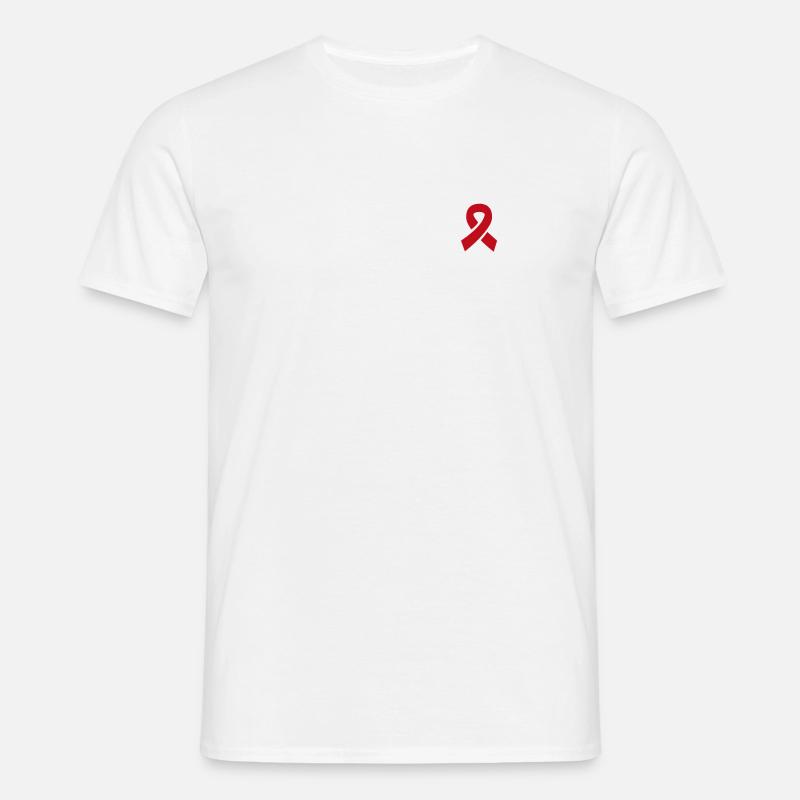 AIDS loop - Men's T-Shirt - white