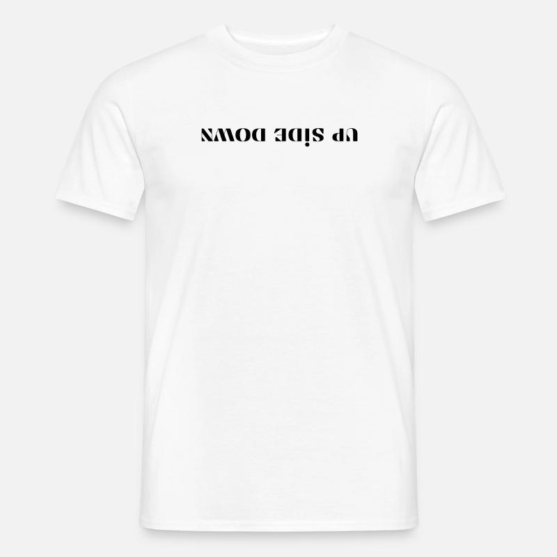 up side down - Männer T-Shirt - Weiß