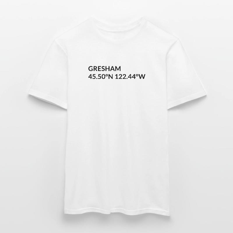 Gresham, Oregon, USA Coordinates Men's T-Shirt