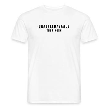 Saalfeld/Saale, Thuringia - Men's T-Shirt - white - Front - AI Model Male 178 dark (178cm)