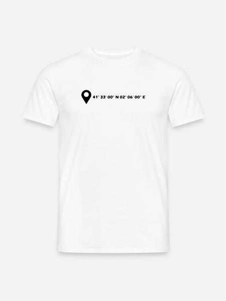 Sabadell coordinates - Men's T-Shirt - white