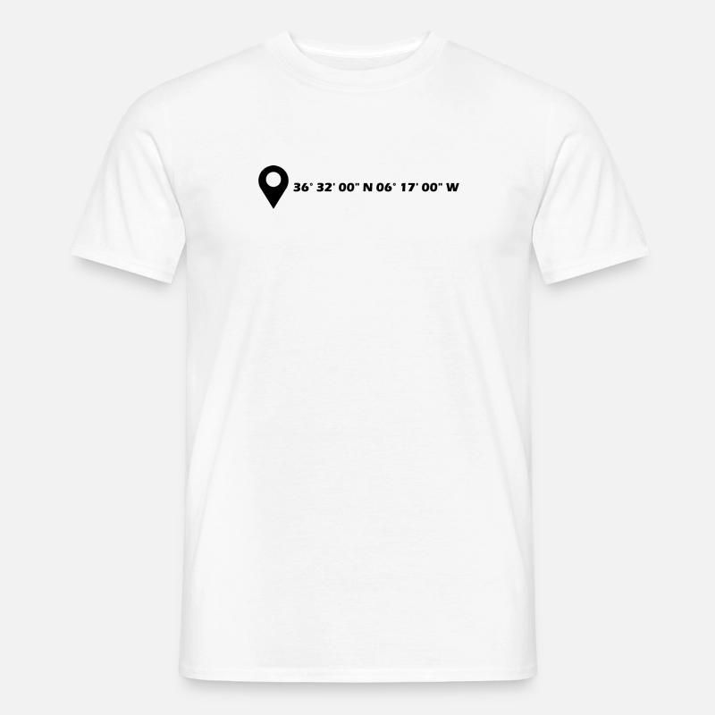 Cádiz coordinates - Men’s T-shirt - white