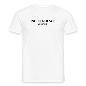 Independence, Missouri, USA - Men's T-Shirt - white - Front - AI Model Male 178 dark (178cm)
