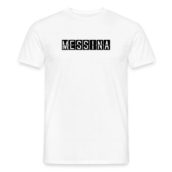 Messina Flughafentafel - Männer T-Shirt - Weiß - Vorne - AI Model Male 178 dark (178cm)