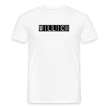 Willich Flughafentafel - Männer T-Shirt - Weiß - Vorne - AI Model Male 178 dark (178cm)