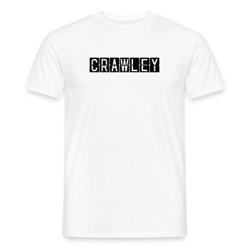 Panneau de l’aéroport de Crawley - T-shirt homme - blanc - Devant - AI Model Male 178 dark (178cm)