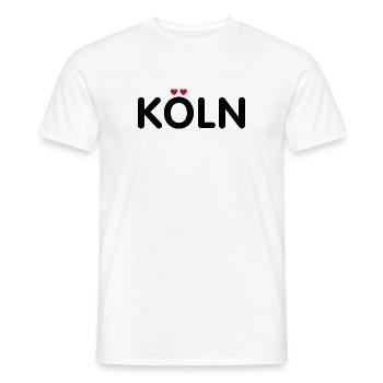 Cologne em Hätze - T-shirt homme - blanc - Devant - AI Model Male 178 dark (178cm)