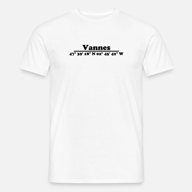Vannes coordinates - Men’s T-shirt - white