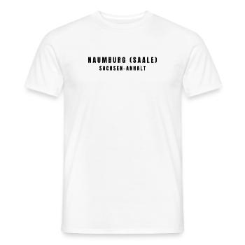 Naumburg (Saale) Sachsen-Anhalt - Männer T-Shirt - Weiß - Vorne - AI Model Male 178 dark (178cm)
