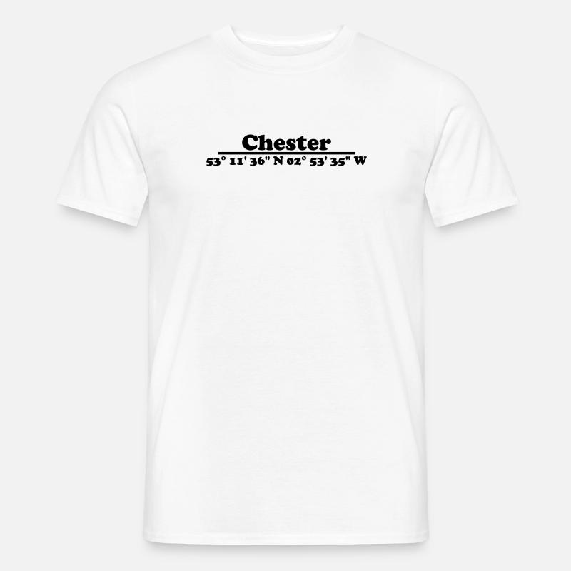 Chester Coordinates - Men's T-Shirt - white