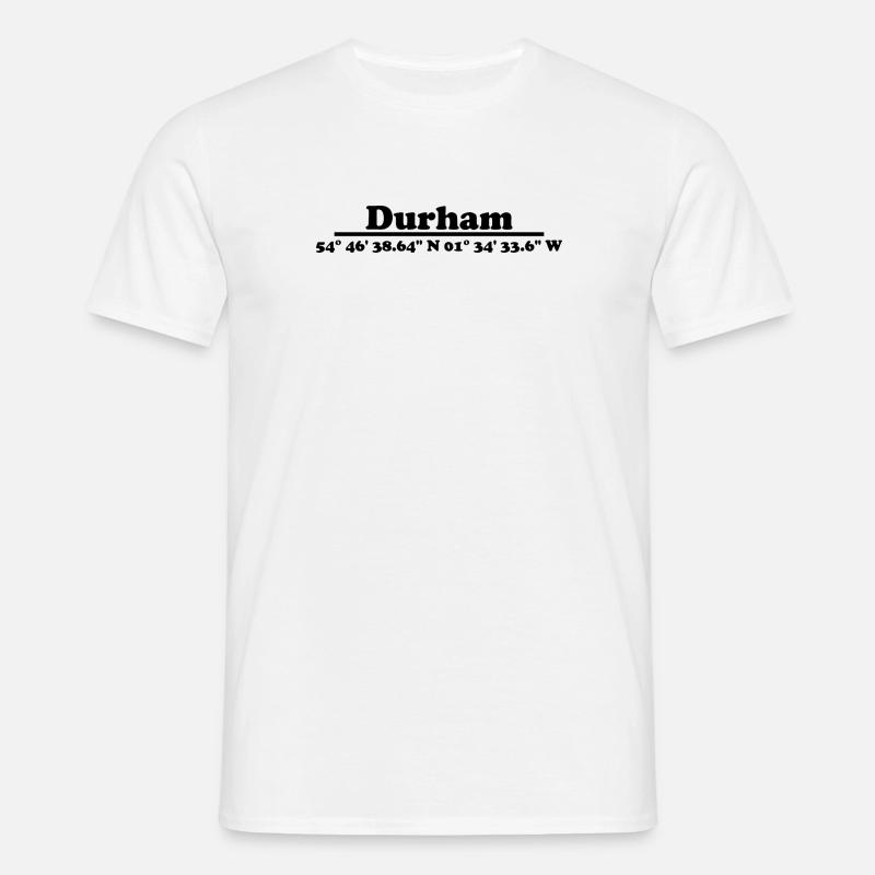Durham Coordinates - Men's T-Shirt - white