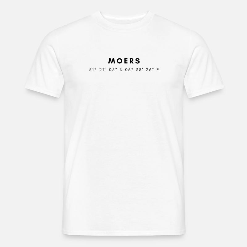 Moers coordinates - Men's T-Shirt - white