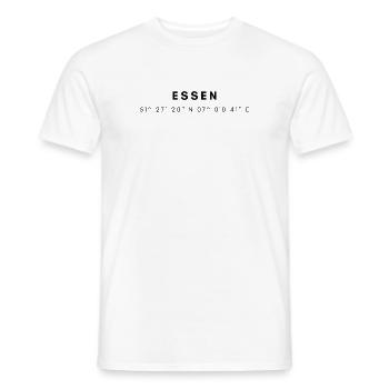 Food coordinates - Men's T-Shirt - white - Front - AI Model Male 178 dark (178cm)