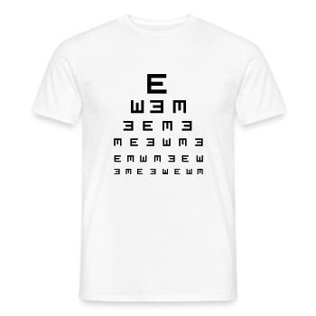 Test oculaire - T-shirt homme - blanc - Devant - AI Model Male 178 dark (178cm)
