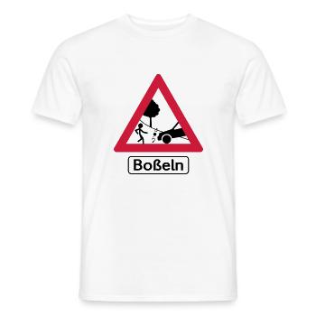 Achtung Boßeln! - Männer T-Shirt - Weiß - Vorne - AI Model Male 178 dark (178cm)