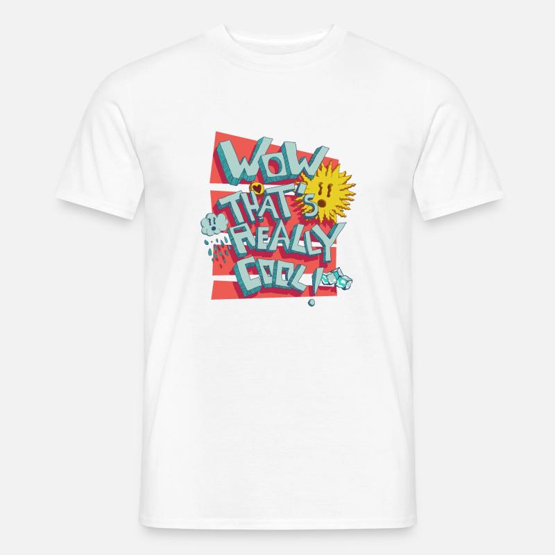 wow thats really cool - Männer T-Shirt - Weiß