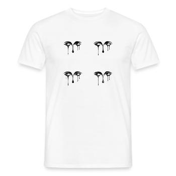 Sad Eyes - Men's T-Shirt - white - Front - AI Model Male 178 dark (178cm)
