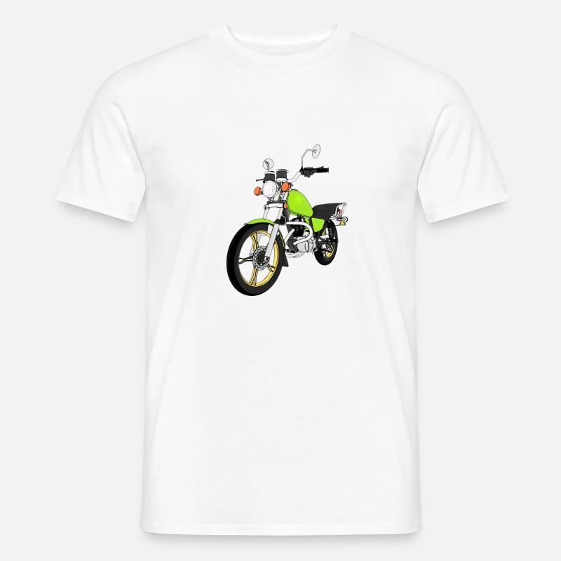motorrad - Männer T-Shirt - Weiß