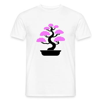 Bonsaï Arbre - T-shirt homme - blanc - Devant - AI Model Male 178 dark (178cm)