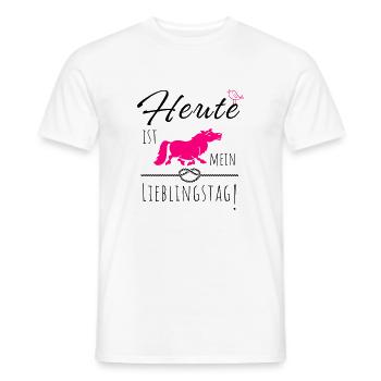 Heute ist mein Lieblingstag! - Männer T-Shirt - Weiß - Vorne - AI Model Male 178 dark (178cm)