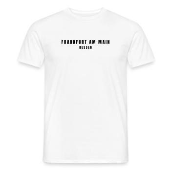 Frankfurt am Main Hessen - Männer T-Shirt - Weiß - Vorne - AI Model Male 178 dark (178cm)