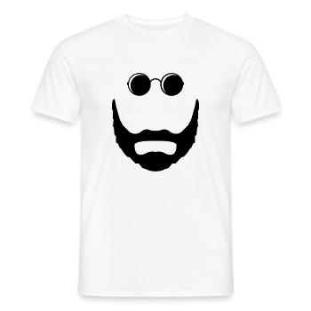 bart sonnenbrille - Männer T-Shirt - Weiß - Vorne - AI Model Male 178 dark (178cm)