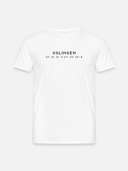 Solingen coordinates - Men's T-Shirt - white