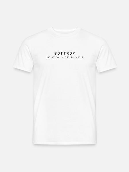 Bottrop coordinates - Men's T-Shirt - white