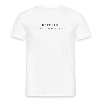 Krefeld coordinates - Men's T-Shirt - white - Front - AI Model Male 178 dark (178cm)