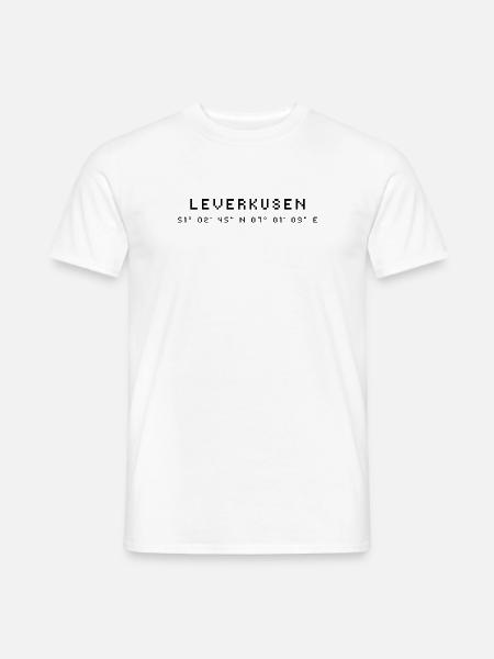 Leverkusen coordinates - Men's T-Shirt - white