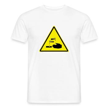 Vorsicht Ätzend! - Männer T-Shirt - Weiß - Vorne - AI Model Male 178 dark (178cm)